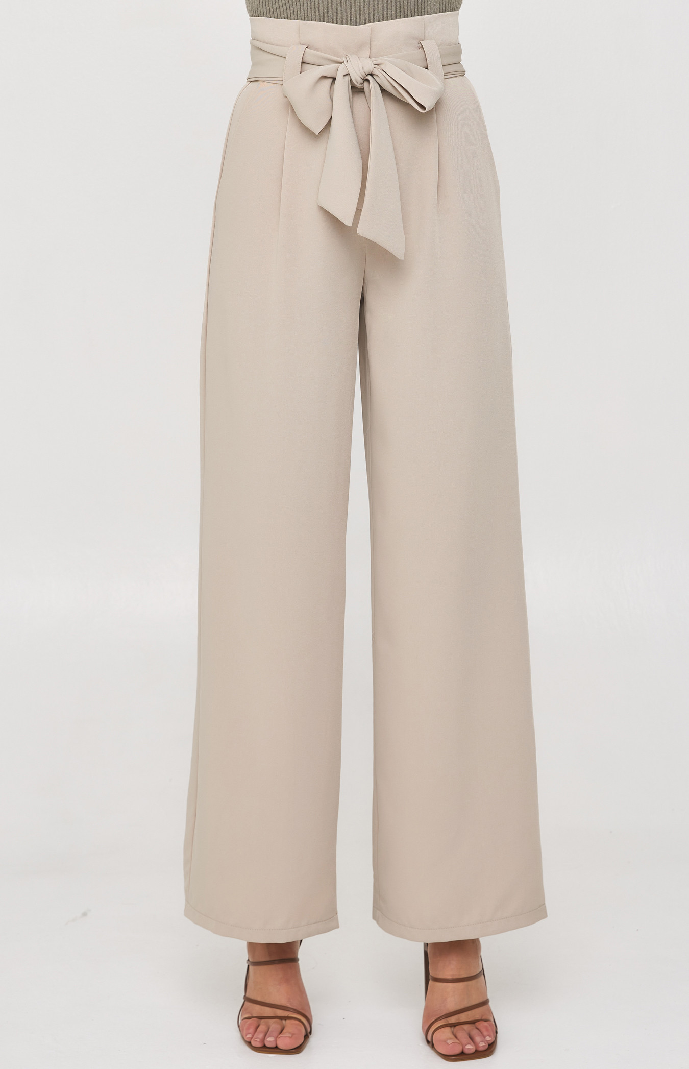 Paper Bag Waist Wide Leg Pants (SPA328B)